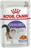 ROYAL CANIN Sterilised Cat Jelly влажный корм для взрослых стерилизованных кошек в Желе (Паучи) 85гр х 28шт