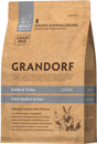 GRANDORF MEDIUM / MAXI Adult Dog Rabbit & Turkey Grain Free сухой беззерновой корм для собак средних и крупных пород КРОЛИК и ИНДЕЙКА (3 кг)